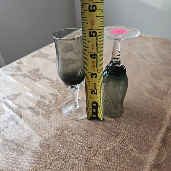 Smoke Colored Cordial Glasses - Picture 4 of 4